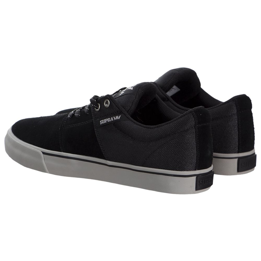 Baskets Basses Supra Stacks Vulc II Noir Black/Grey-Grey Homme | HGX-08202394